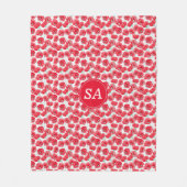 Red Poppies Zurück zur Schule Dorm Essentials Fleecedecke (Vorderseite)