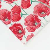Red Poppies Zurück zur Schule Dorm Essentials Fleecedecke (Ecke)