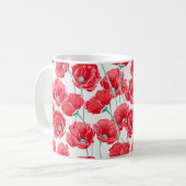 Red Poppies Zurück zur Schule Dorm Essentials Kaffeetasse (Vorderseite Links)