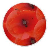 Red Poppoes Design Ceramic Pull Handles Keramikknauf (Vorderseite)