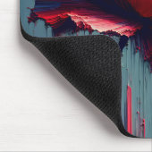 Red Poppy Abstrakt Mousepad (Ecke)