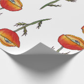 Red Poppy Alle sehen Packpapier (Ecke)