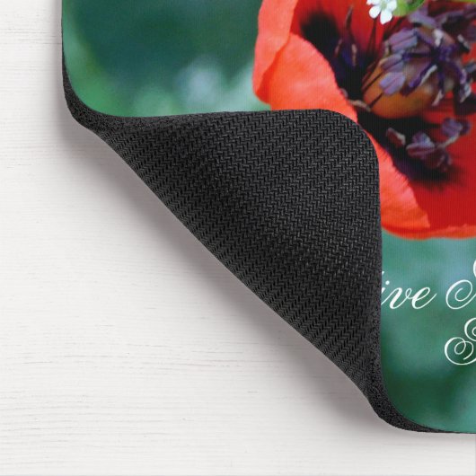 Red Poppy Art Personalized Mouse Pad Mousepad (Ecke)