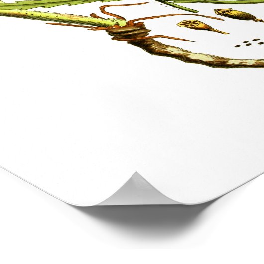 Red Poppy Art Print #12 Poster (Ecke)