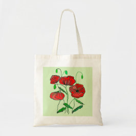 Red Poppy Art Tragetasche
