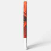 Red Poppy Blume Friedensskriptur Christlich Samsung Galaxy Hülle (Linke Seite)