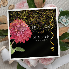 Red Poppy Blume Hochzeitcocktail Napkins Serviette