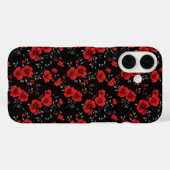 Red Poppy Blume Pattern Case-Mate iPhone Hülle (Rückseite (Horizontal))