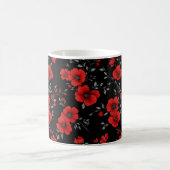 Red Poppy Blume Pattern Kaffeetasse (Mittel)
