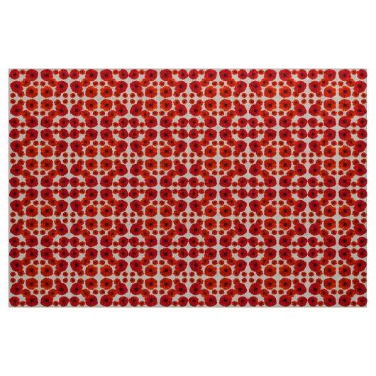Red Poppy Blume Pattern Stoff (Yard (91,4 cm))