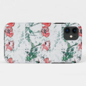 Red Poppy Blume Poppies Sketch Case-Mate iPhone Hülle (Rückseite (Horizontal))
