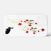 Red Poppy Bunny Rabbit Floral Case-Mate iPhone Hülle (Rückseite (Horizontal))