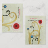 Red Poppy Business Card drehen Visitenkarte (Vorne/Hinten)