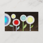 Red Poppy Business Card Visitenkarte (Rückseite)