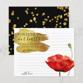 Red Poppy Custom Share a Memory Beunercard