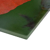 Red Poppy Cutting Board Schneidebrett (Ecke)