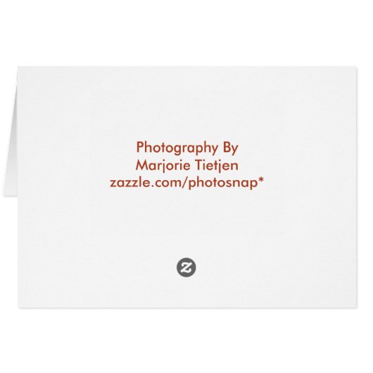 Red Poppy Dankeschön Card (Rückseite Horizontal)