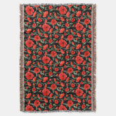Red Poppy Decke (Vorderseite Vertikal)