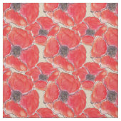 Red Poppy Fabric Stoff (Muster)
