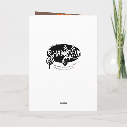 Red Poppy Feilds Monogram Blume Danke (Rückseite)