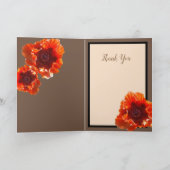 Red Poppy Feilds Monogram Blume Danke (Innenseite)