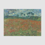 Red Poppy Field von Vincent Van Gogh Seidenpapier<br><div class="desc">Vincent Van Gogh - Master of Art Series</div>