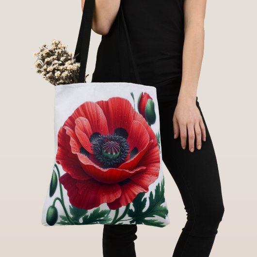Red Poppy Floral Tasche (Von Nahem)