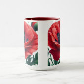 Red Poppy Floral Tasse (Zentrum)
