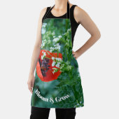 Red Poppy Flower Macro Art: Kitchen Apron Schürze (InSitu)