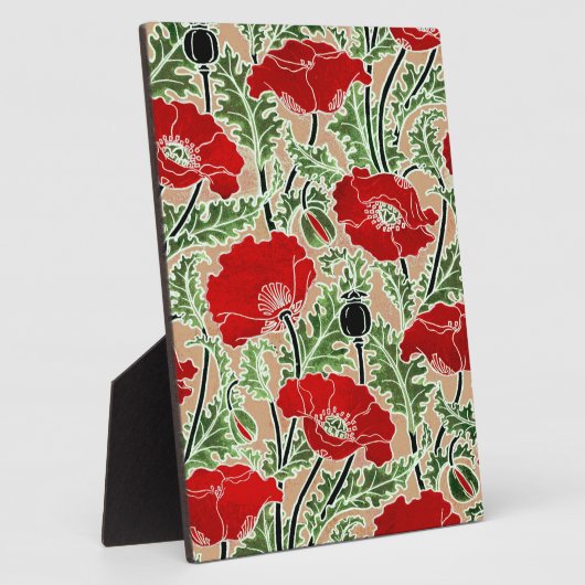 Red Poppy Fotoplatte (Seite)