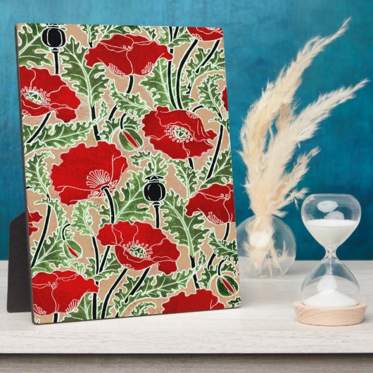 Red Poppy Fotoplatte (Seite)