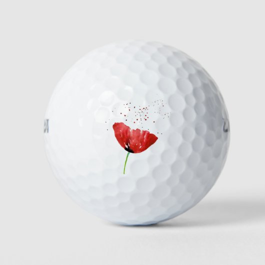 Red Poppy Golfball (Vorderseite)