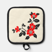Red Poppy Hot Pad Topflappen (Vorderseite)