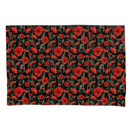 Red Poppy Kissenbezug