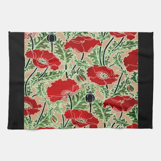 Red Poppy Küchentuch (Horizontal)