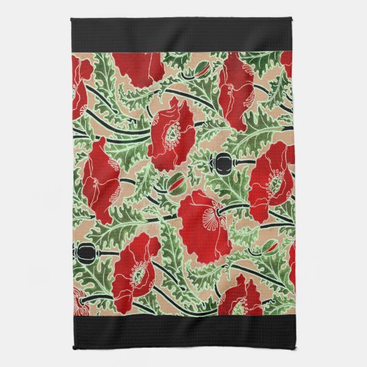 Red Poppy Küchentuch (Vertikal)