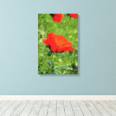 Red Poppy Leinwanddruck (Insitu (Holzboden))