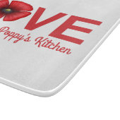 Red Poppy Liebe in Ihrer Küchenabteilung gefunden Schneidebrett (Ecke)