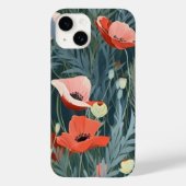 Red Poppy Meadow Case-Mate iPhone Hülle (Rückseite)