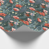 Red Poppy Meadow Geschenkpapier (Ecke)