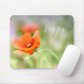 Red Poppy Mousepad (Mit Mouse)
