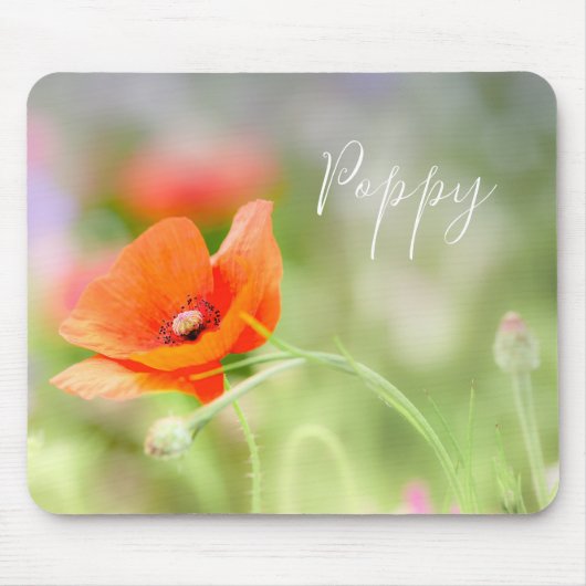Red Poppy Mousepad (Vorne)