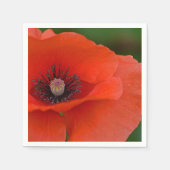 Red Poppy Napkin Serviette (Vorderseite)