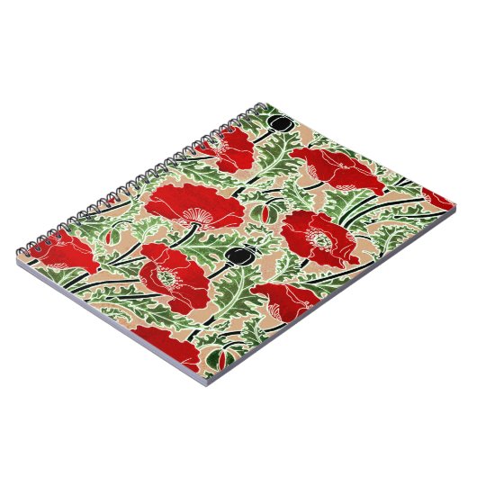 Red Poppy Notizblock (Linke Seite)