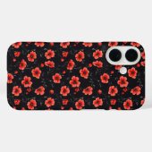Red Poppy Pattern Case-Mate iPhone Hülle (Rückseite (Horizontal))