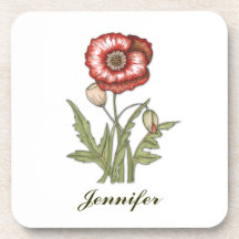 Red Poppy Personalizable