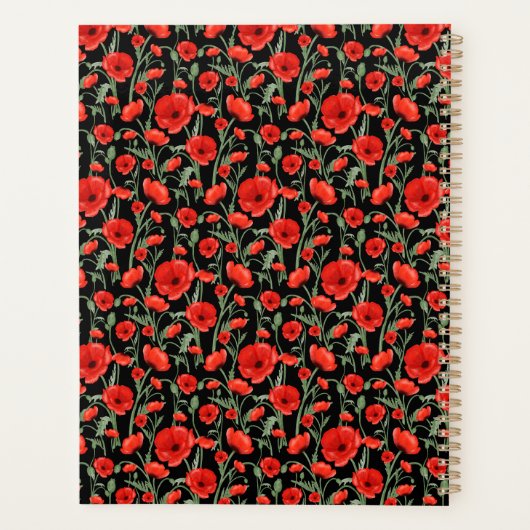 Red Poppy Planer (Rückseite)