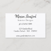 Red Poppy Poppies Blume Aquarell Business Card Visitenkarte (Rückseite)