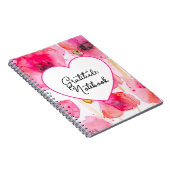Red Poppy Poppies Flower Floral Gratitude Journal Notizblock (Rechte Seite)