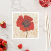 Red Poppy Portrait Serviette (Beispiel)